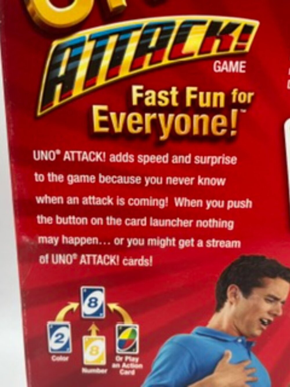 NEW UNO Attack Mattel Game Electric Card-Shooting Launcher 2 - 10 players age 7+ - Picture 6 of 8